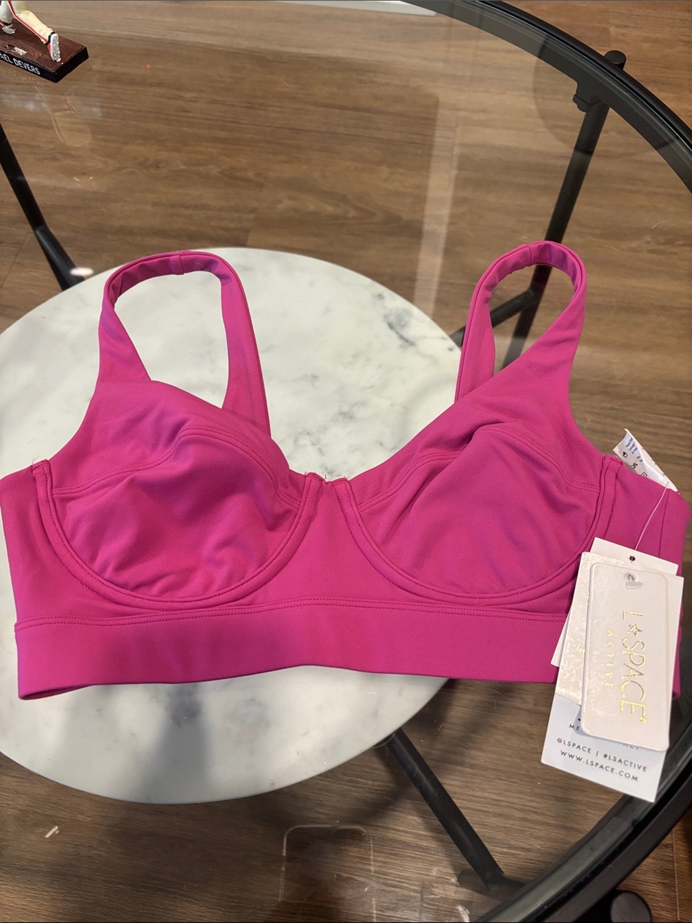 l*space Molded Underwire bra- Fuchsia Pink